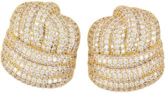 Self Portrait Womens Knot Earrings Self Portrait Metal Gold Jewelry-Watches