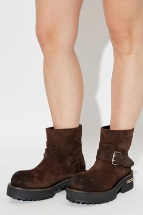 Balenciaga Venom Mini Ankle Boots, Womens, Brown