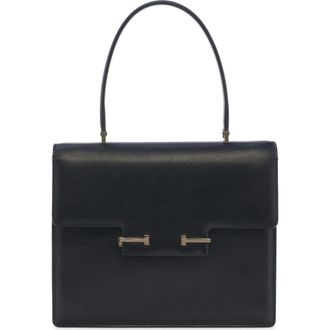 Tom Ford Small Double T Leathe Top Handle Bag in Black at Nordstrom