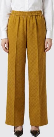 Gucci Pantaloni Gucci in misto viscosa con motivo GG