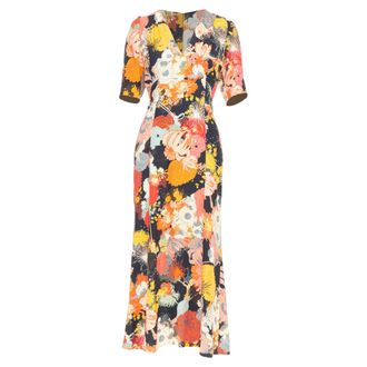 Dries Van Noten Runway floral midi dress