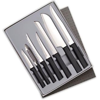 Rada 7 Piece Knife Starter Set with Gift Box in Black at Nordstrom