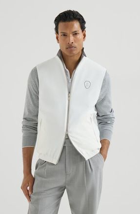 Brunello Cucinelli Reversible nylon vest in Off-White at Nordstrom, Size Xxx-Large Eu