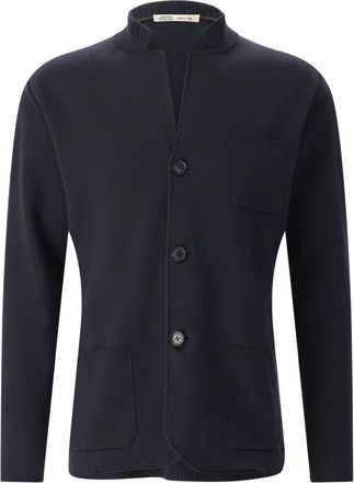 Maurizio Baldassari Cardigans - Heren - Vesten - Blauw - 2XL - Katoen - Truien & Vesten