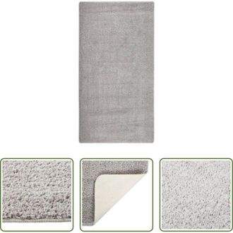 vidaXL Tappeto antiscivolo - Tappeto Shaggy Grigio Chiaro 80x150 cm Antiscivolo