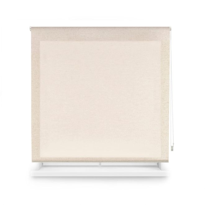 Blindecor Leinen Rollo lichtdurchlässiges Leinen Textur - Rollo 80 x 200 cm (Breite x Länge) Stoffmaß 77 x 195 cm Leinenrollo ab 52,64 €