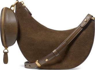 Kate Spade New York duo pebble leather crossbody bag in Burnt Sage at Nordstrom