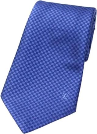 Louis Vuitton Pre-owned Cravat - Heren - Vintage Accessoires - Blauw - ONE Size - Vintage