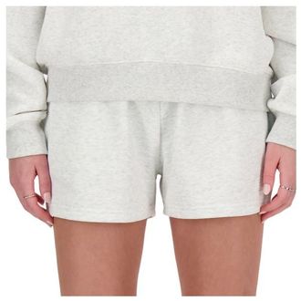 New Balance Sport Essentials French Terry Short Shorts f&uuml;r Damen | wei&szlig;