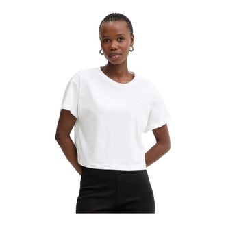 Twinset Dames, Tops, Wit, Maat: S Katoen