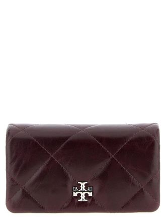 Tory Burch Kira Diamond Crossbody Bags Bordeaux