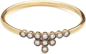 Yannis Sergakis 18kt yellow gold Charnières diamond ring - Goud