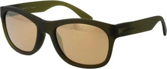 Serengeti Eyewear Groene Spiegelende Gepolariseerde Rechthoekige Zonnebril - unisex - Zonnebrillen - Groen - ONE Size - Accessoires