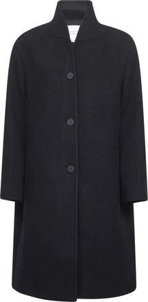 STUDIO NICHOLSON Blauwe Wol Kasjmier Jas - Dames - Mantel - Blauw - XS - Wol - Jassen
