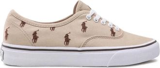 Polo Ralph Lauren Pony Logo Skate Sneakers - Heren - Sneakers - Beige - 41 EU - Schoenen