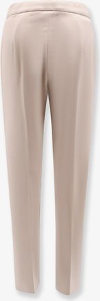 Max Mara Womens Pegno Trousers Beige Viscose