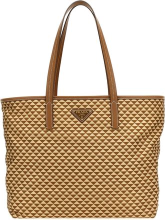 Prada Multicolor Polyamide Tote Womens Bag