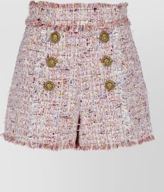 Balmain straight tweed tailored shorts