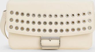 Charles & Keith Liv Grommet Chain-Handle Shoulder Bag
