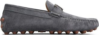Tod's Gommino loafers - men - Leather/Rubber/Suede - 8.5 - Grey