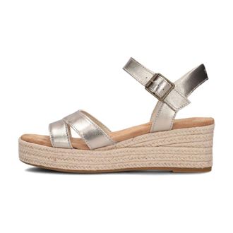 Toms Toms, Schoenen, Dames, Geel, 36 EU, Leer, Gouden Audrey Sandalen