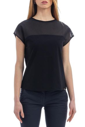 Herno Mesh-Panel Top - Black