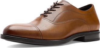 Johnston & Murphy Conlin Cap Toe Mens Shoes Light Tan Full Grain : 10.5 M (D), Full Grain leather