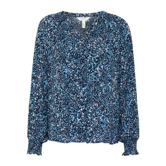 Part Two Soft Chambray Scatter Print Blouse - female - Part Two - Blouses - Multicolor - 2XL - Blouses & Shirts
