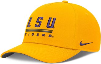 Nike LSU Sideline Practice Rise Nike Mens Dri-FIT College Adjustable Hat in Brown | NC0676ILSN-RKB