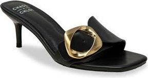Chase + Chloe by Intouch Footwear Nailee Buckle Slide Sandal in Black at Nordstrom Rack, Size 6.5