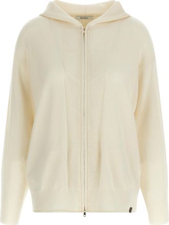 Max Mara White Cashmere Womens Cardigan