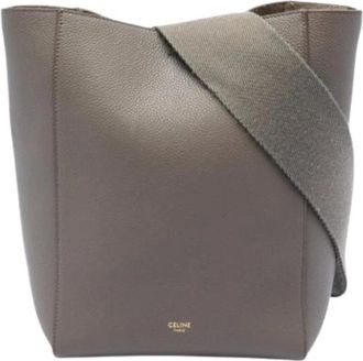 Celine Pre-owned Bucket Bags, female, Brown, Size: ONE SIZE Pre-owned The Small Seau Sangle Bag