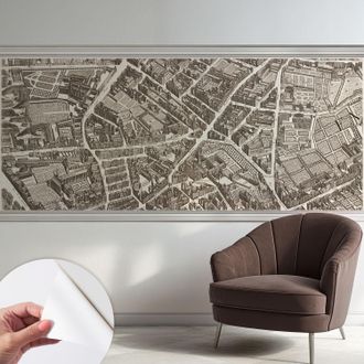 Tulup Carta Da Parati Autoadesiva - Fotomurale Adesivo - Design Elegante - Stile Moderno - Labirinto Urbano 250x104 Cm