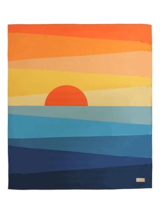 Amap&ocirc; sunset print scarf - women - Polyester - One Size - Yellow