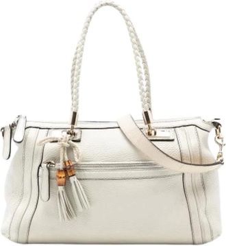Gucci Pre-owned Handbags, female, White, Size: ONE SIZE Pre-owned Vintage Handbag