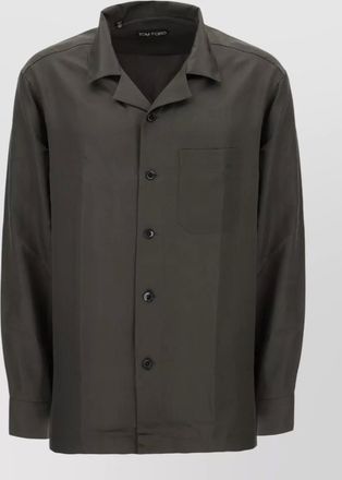 Tom Ford silk shirt collared design chest pocket