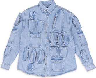Who Decides War by Ev Bravado BLUE TECH COAT