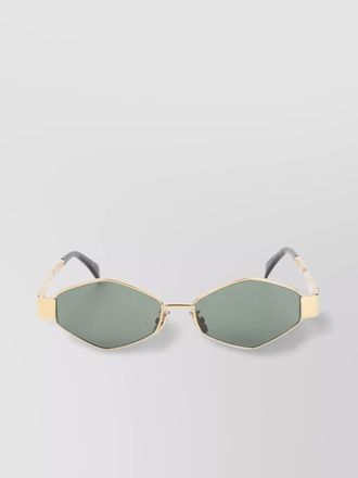 Celine geometric hexagonal gold sunglasses