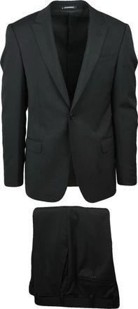 Emporio Armani Giaca Stondata Pak - Heren - Business pakken - Zwart - S - Wol - Kostuums