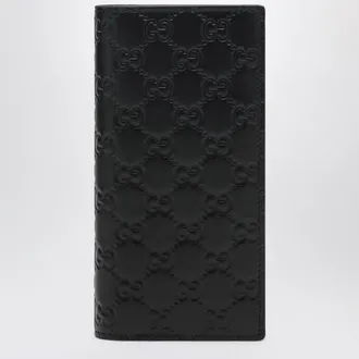 Gucci Black GG Emblem long wallet