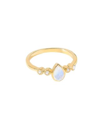 Tiramisu 14K Over Silver 0.52 Ct. Tw. Gemstone Solitaire Ring