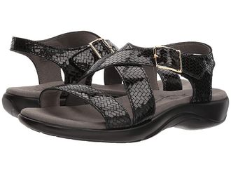 SAS Laguna Womens Sandals Weave Nero : 8.5 N - Narrow (AA), Leather