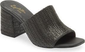 Seychelles Adapt Raffia Slide Sandal in Black at Nordstrom Rack, Size 6.5