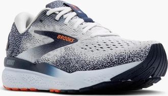 Brooks Mens Brooks Ghost 16 110418-1D-130 Sneakers White Peacoat Low Top Running Shoes