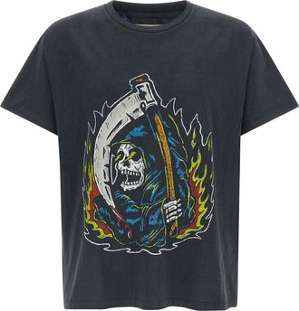 Gallery Dept. Big Reaper Atk T Shirt Grigio-Uomo
