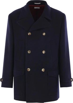 Brunello Cucinelli Double-Breasted Wool Coat