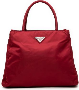 Prada Borsa tote in tessuto 2000-2013 - Rosso