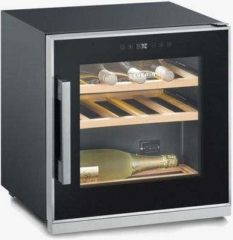 Severin Wks 8892. Posizionamento dellapparecchio: Libera installazione, Colore struttura: Nero, Trasparente, Colore interno: Nero. Capacit&agrave; bottiglie: 14