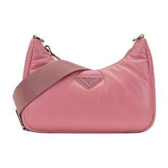 Prada Shoulder Bags, female, Pink, Size: ONE SIZE Shoulder Bags