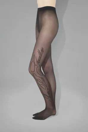 Jean Paul Gaultier Tights with Signature Logo